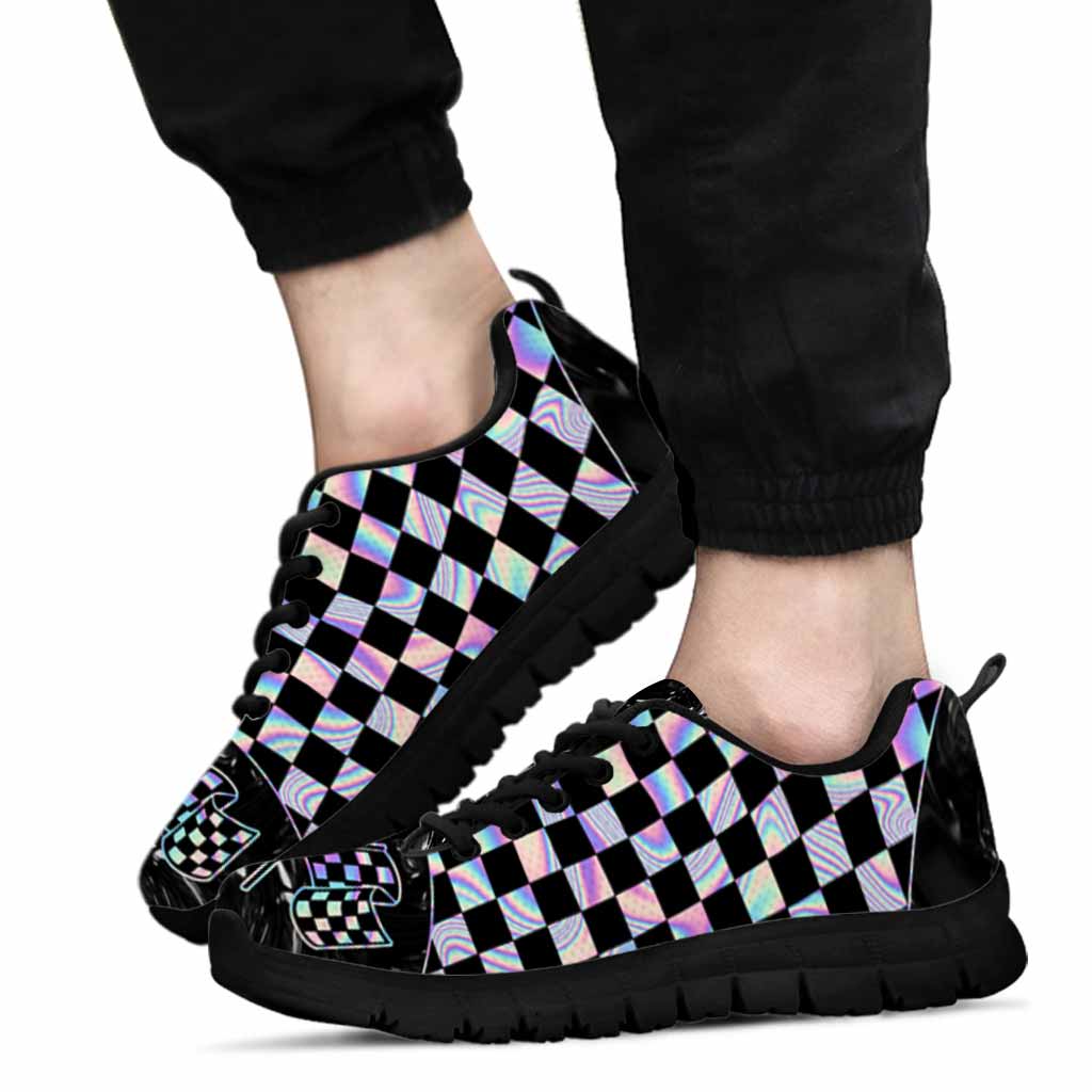 Racing Checkered Hologram Sneakers