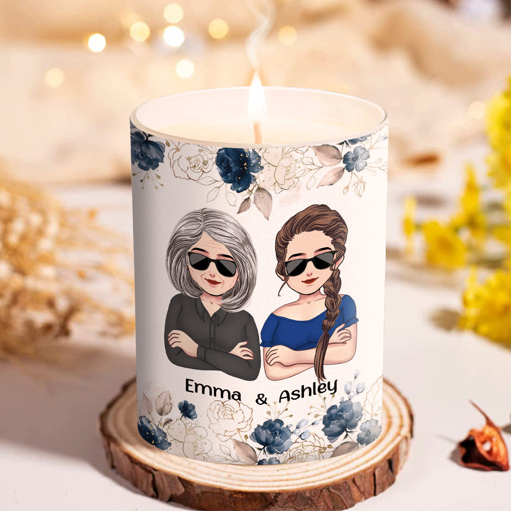 J'espère que cette bougie sentira meilleur - Bougie personnalisée pour la fête des mères avec couvercle en bois