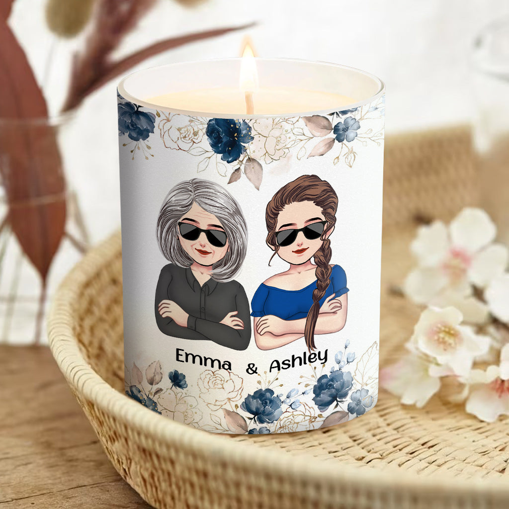 J'espère que cette bougie sentira meilleur - Bougie personnalisée pour la fête des mères avec couvercle en bois