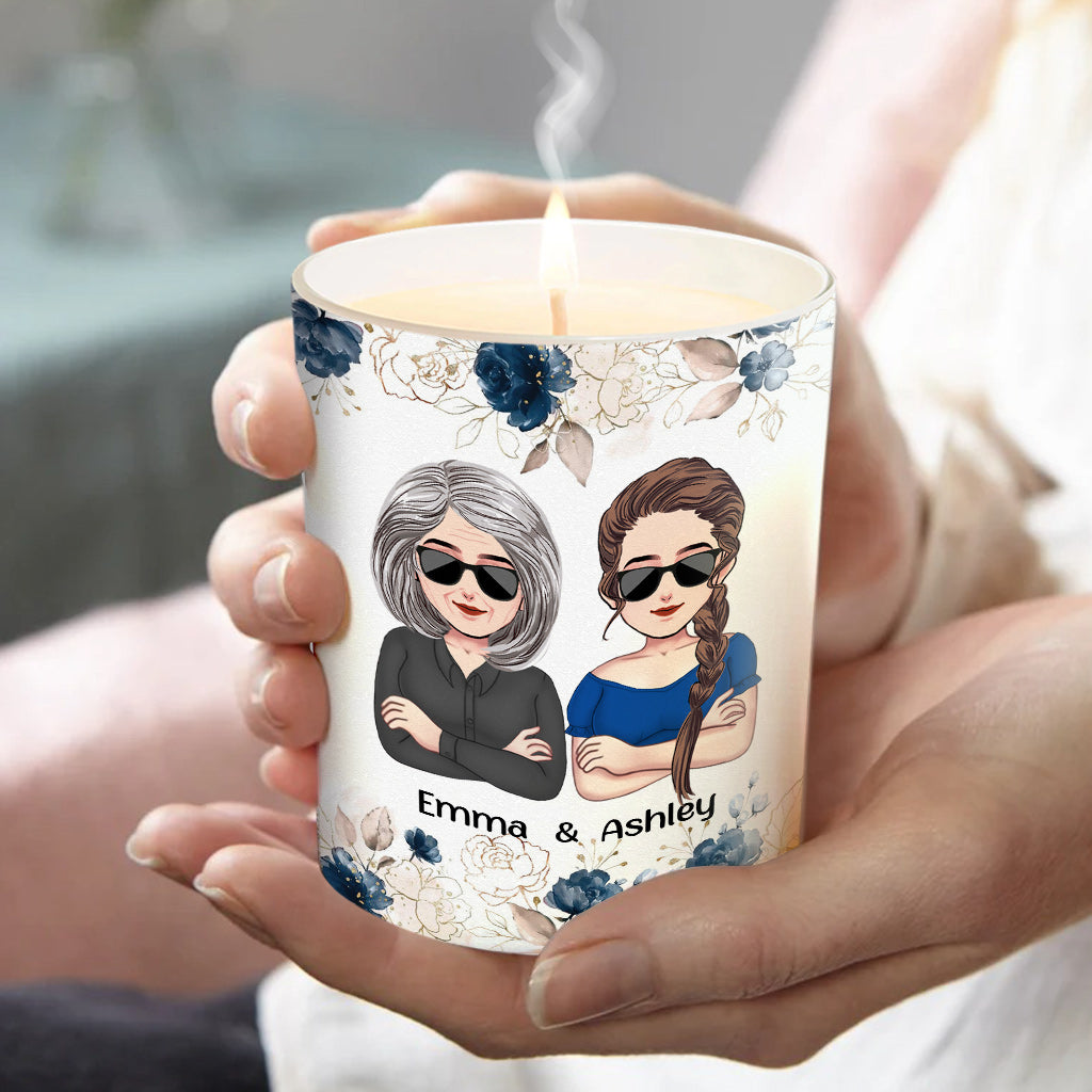 J'espère que cette bougie sentira meilleur - Bougie personnalisée pour la fête des mères avec couvercle en bois