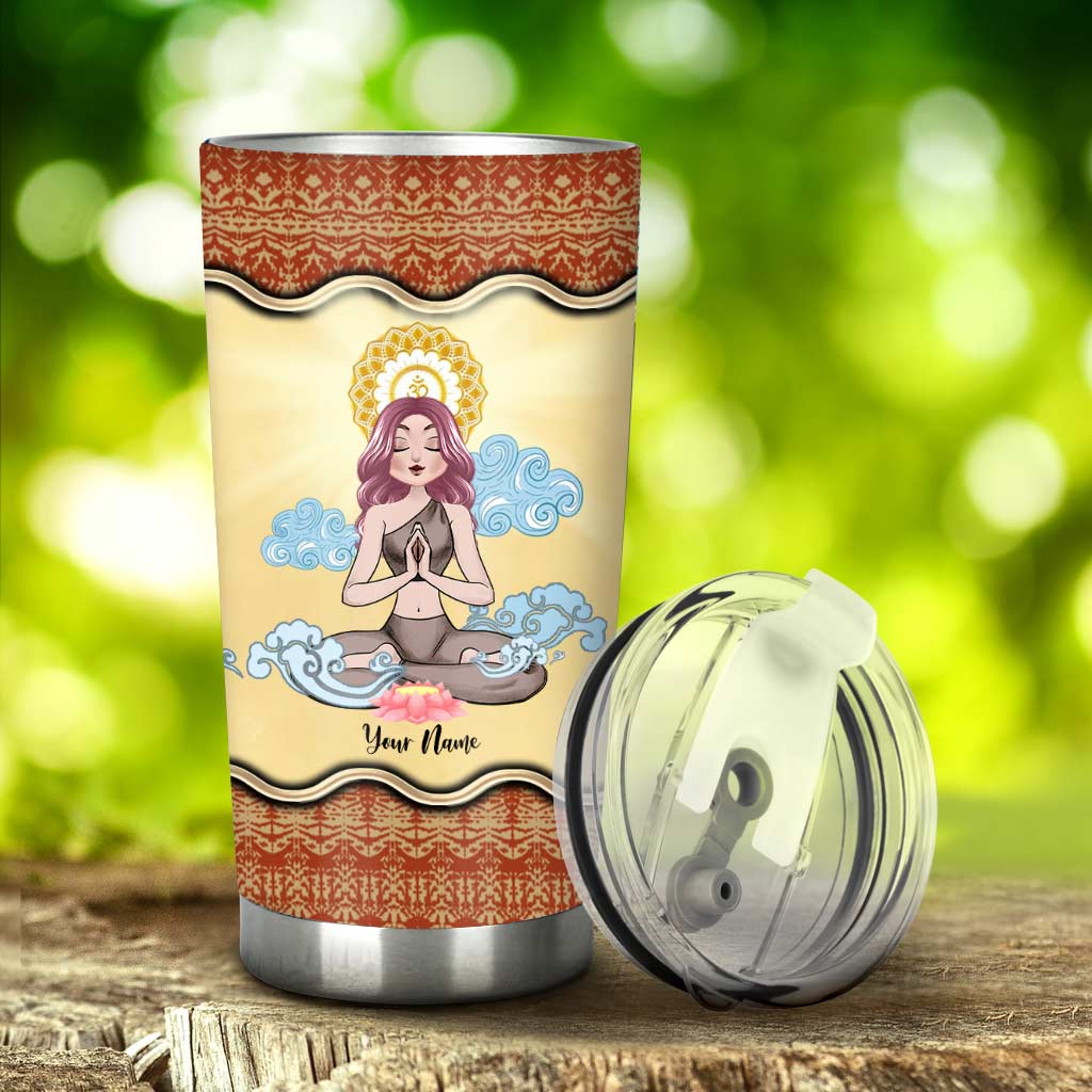 I Am Divine Intuitive Expressive - Personalized Yoga Tumbler