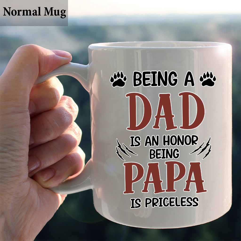 Mug Papa Ours Inestimable - Mug personnalisé pour la fête des pères