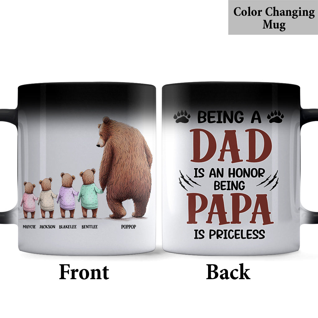 Mug Papa Ours Inestimable - Mug personnalisé pour la fête des pères