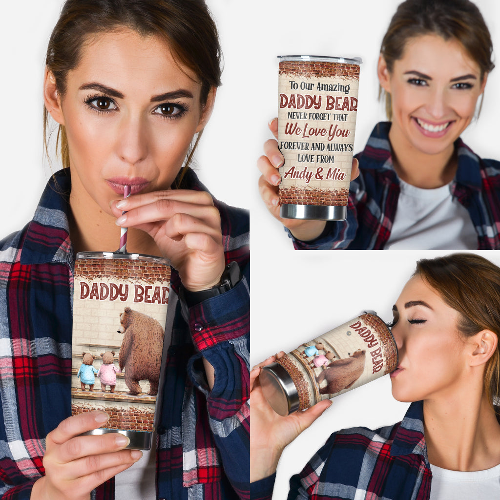 Gobelet isotherme personnalisé Papa Ours pour la fête des pères