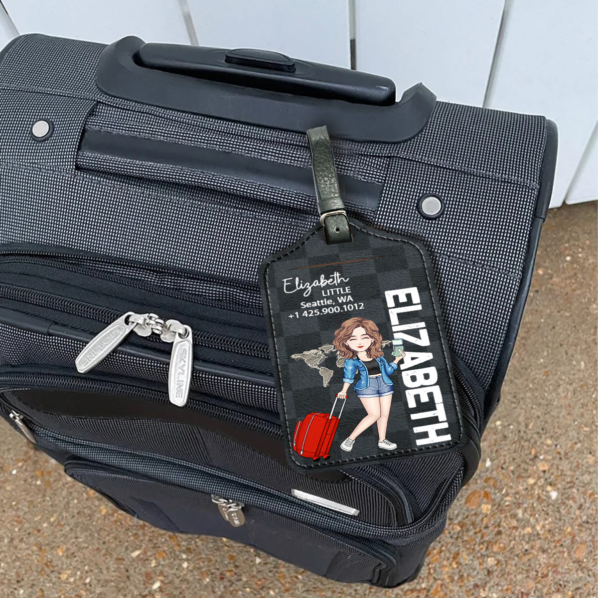 My Personal Luggage Tag - Personalized Travelling Leather Luggage Tag