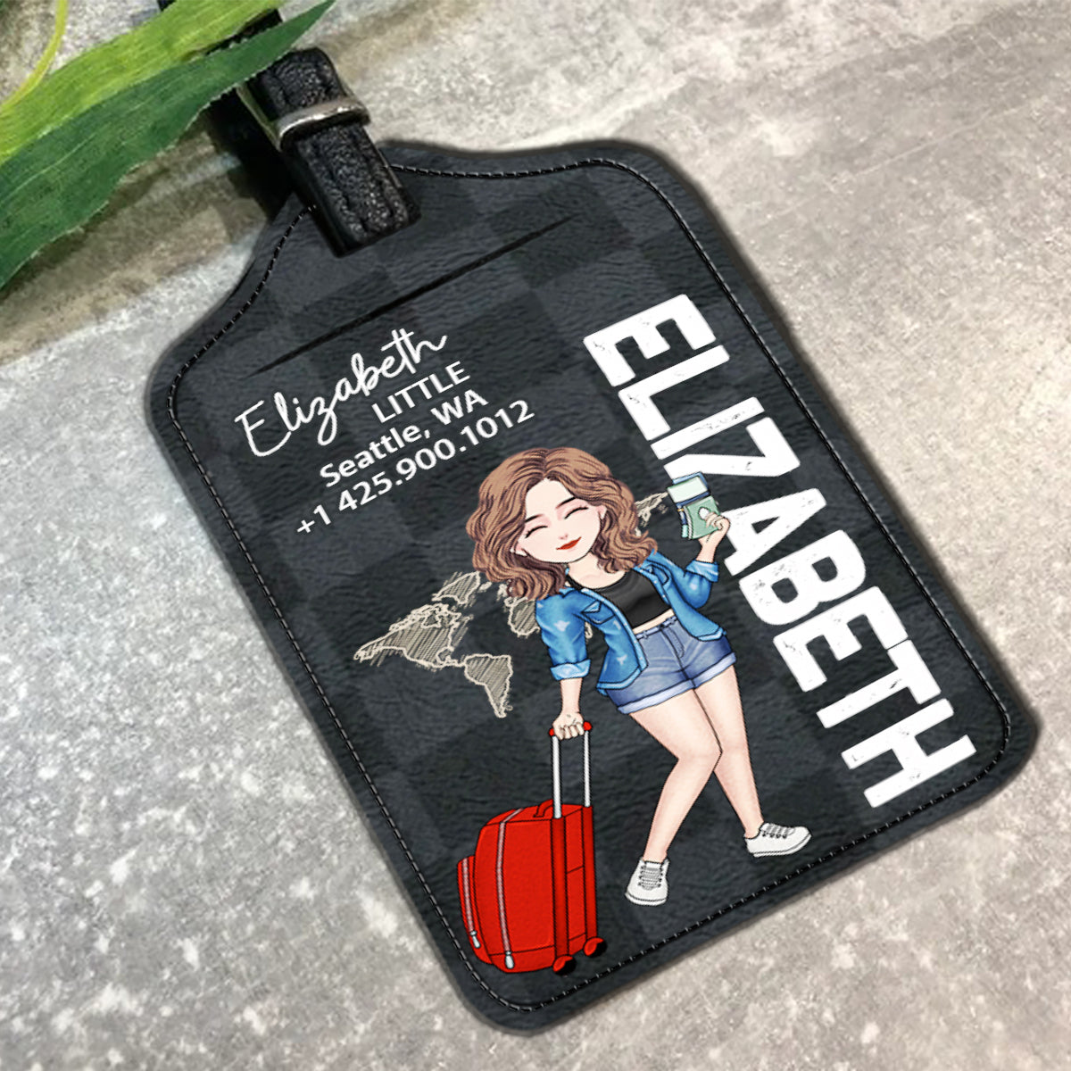 My Personal Luggage Tag - Personalized Travelling Leather Luggage Tag