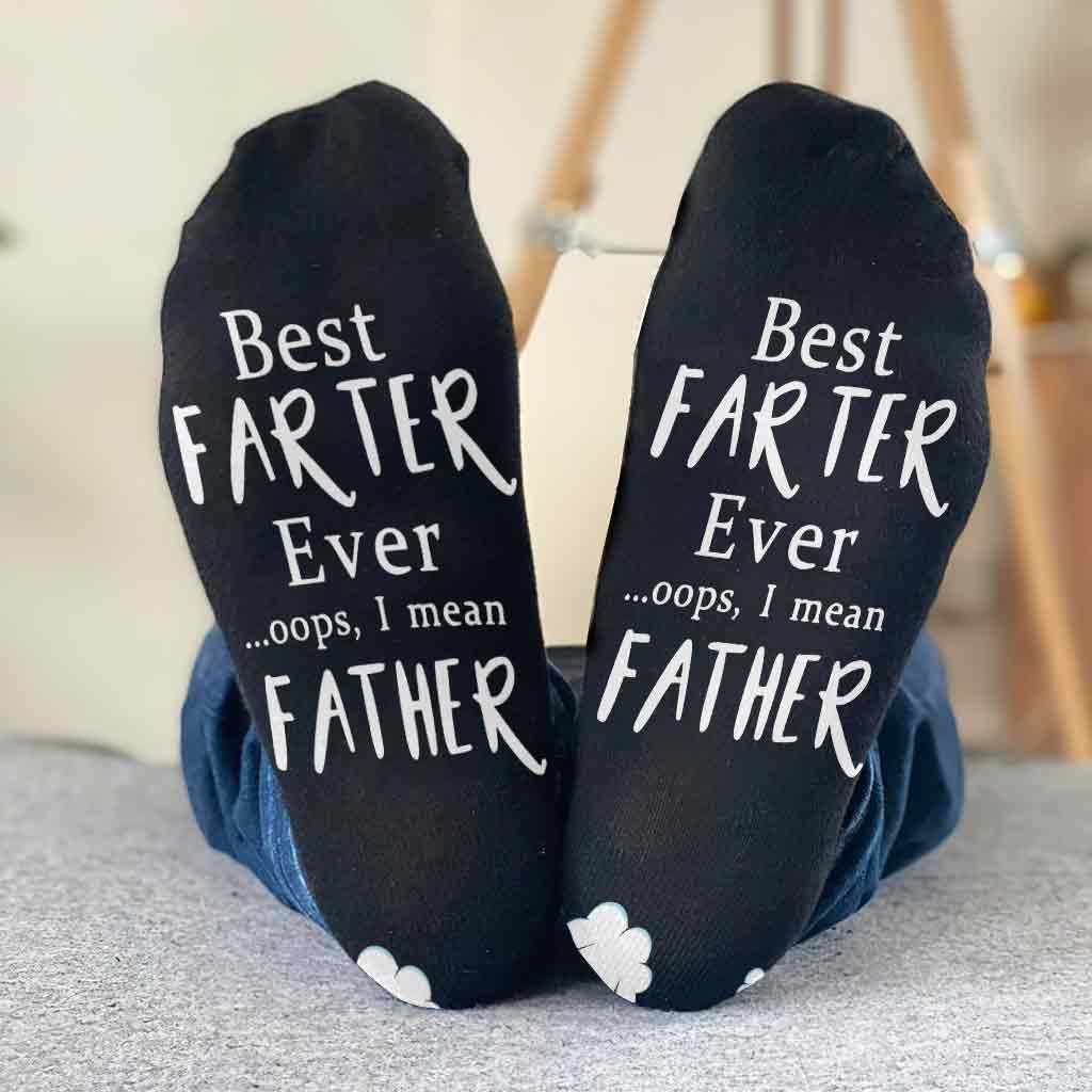 Le meilleur péteur du monde - Chaussettes de papa personnalisées
