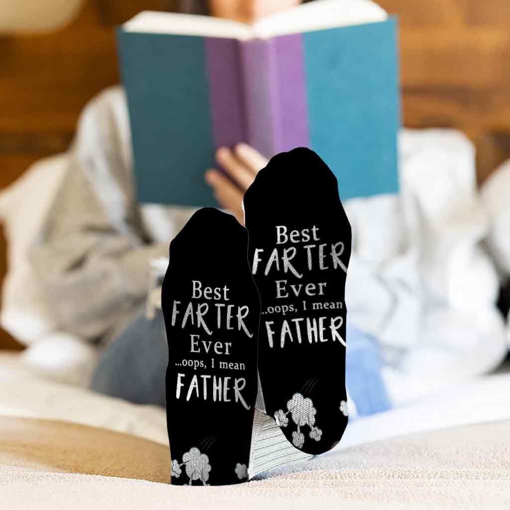 Le meilleur péteur du monde - Chaussettes de papa personnalisées