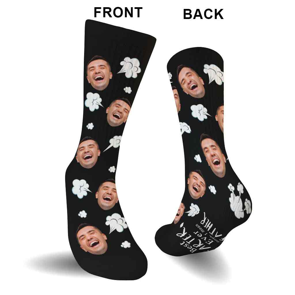 Le meilleur péteur du monde - Chaussettes de papa personnalisées