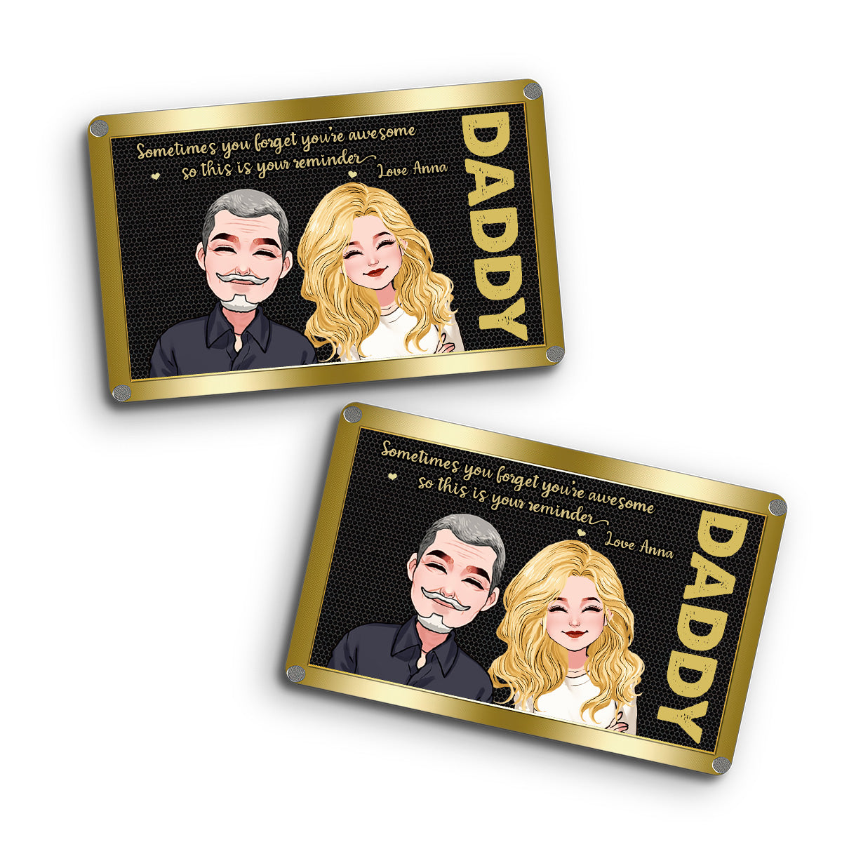 Parfois, on oublie à quel point on est génial ! – Cadeau pour papa, grand-père, oncle – Carte personnalisée à glisser dans son portefeuille