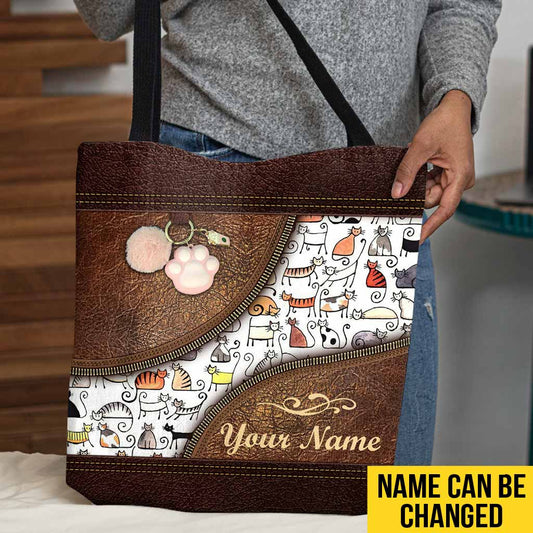 Sac fourre-tout personnalisé « Les chats règnent sur le monde »