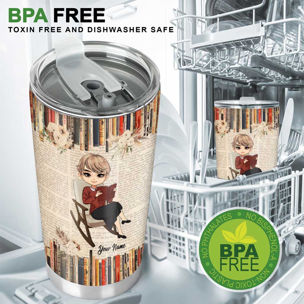 Je suis retraité, lire des livres est mon métier - Gobelet isotherme personnalisé