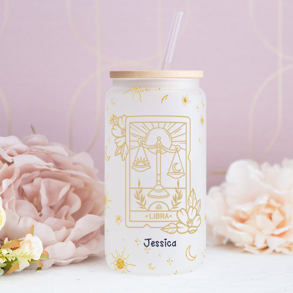 Galaxy Zodiac - Personalized Horoscope Can Glass