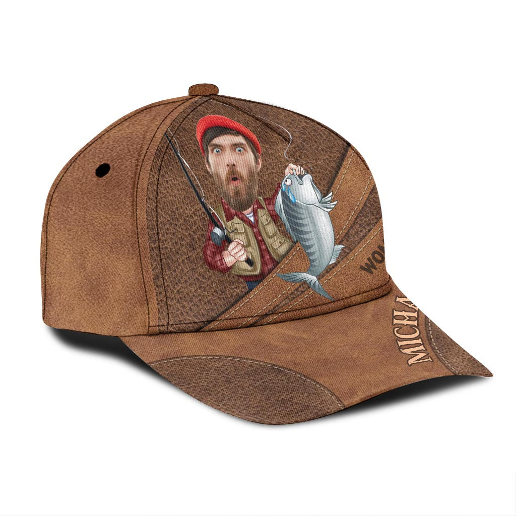 Casquette de pêche classique personnalisée : femme me désire, poisson me craint