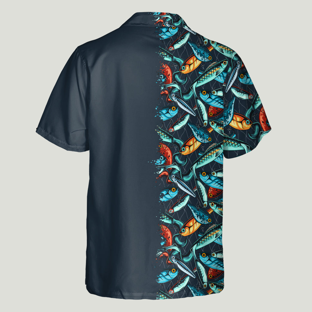 Accro à la paternité - Cadeau de pêche pour papa, grand-père, lui, mari - Chemise hawaïenne personnalisée