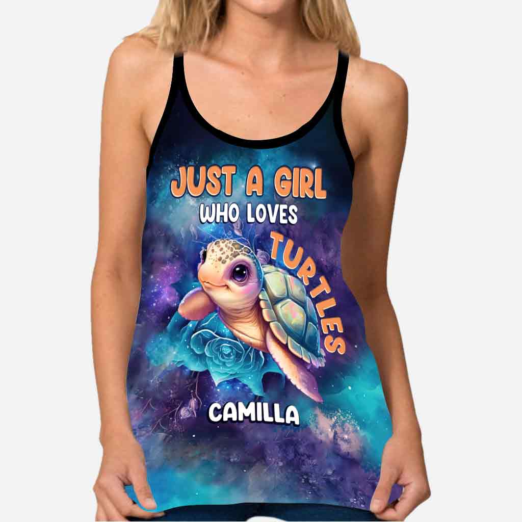 Débardeur personnalisé avec croix tortue mignonne