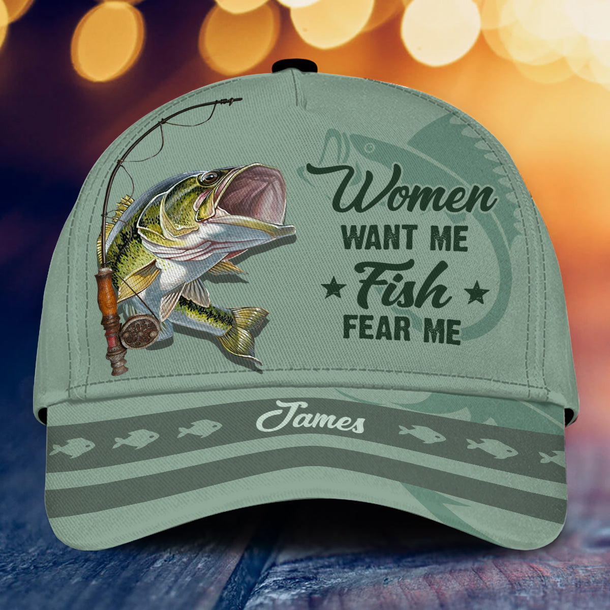 Les femmes me veulent - Casquette de pêche classique personnalisée