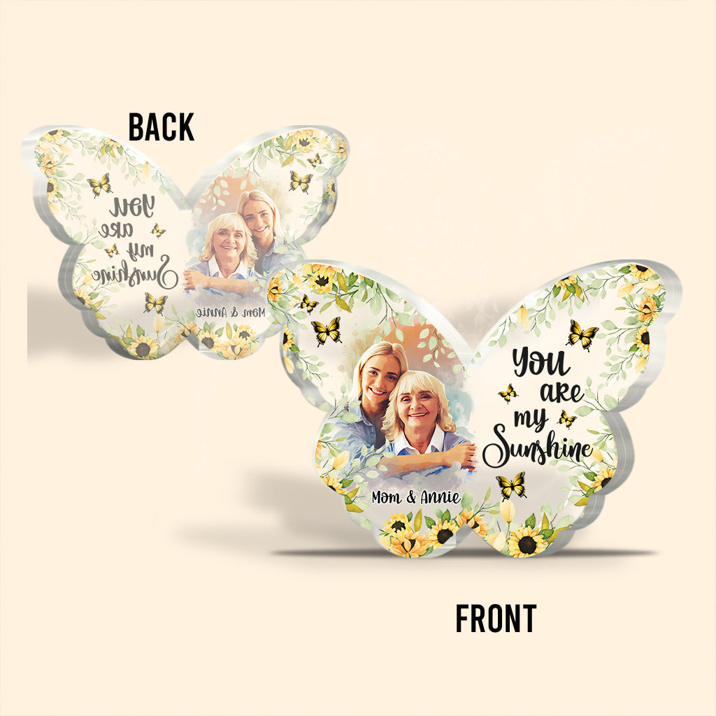 Tu es mon rayon de soleil - Plaque acrylique personnalisée pour maman