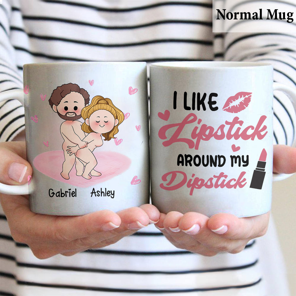 Mug personnalisé pour couple « I Light Lipstick »