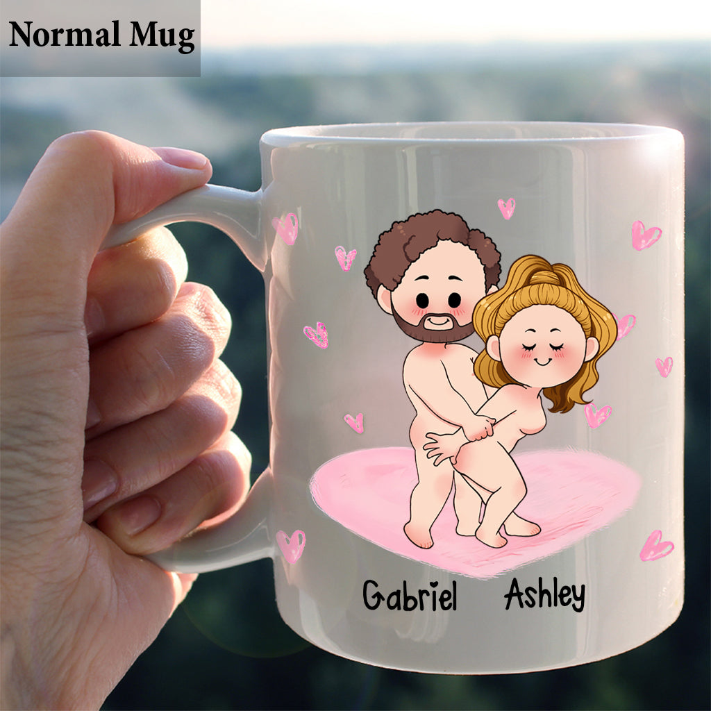 Mug personnalisé pour couple « I Light Lipstick »
