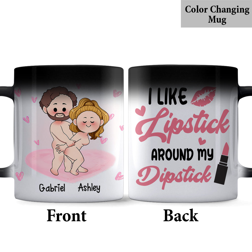 Mug personnalisé pour couple « I Light Lipstick »