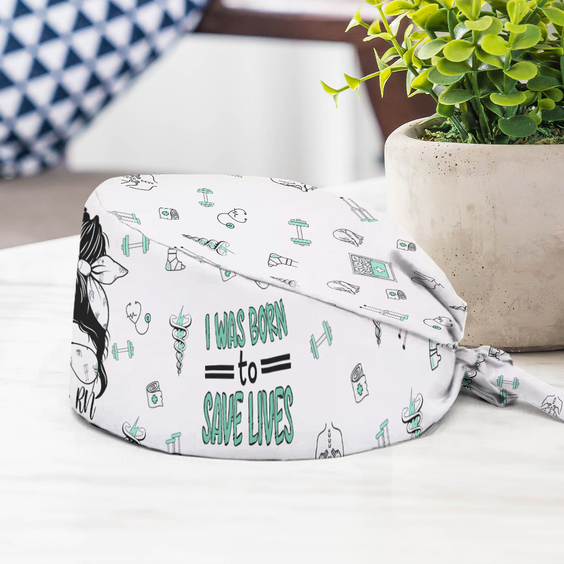 Sauvez des vies - Bonnet de bloc opératoire personnalisé pour infirmière