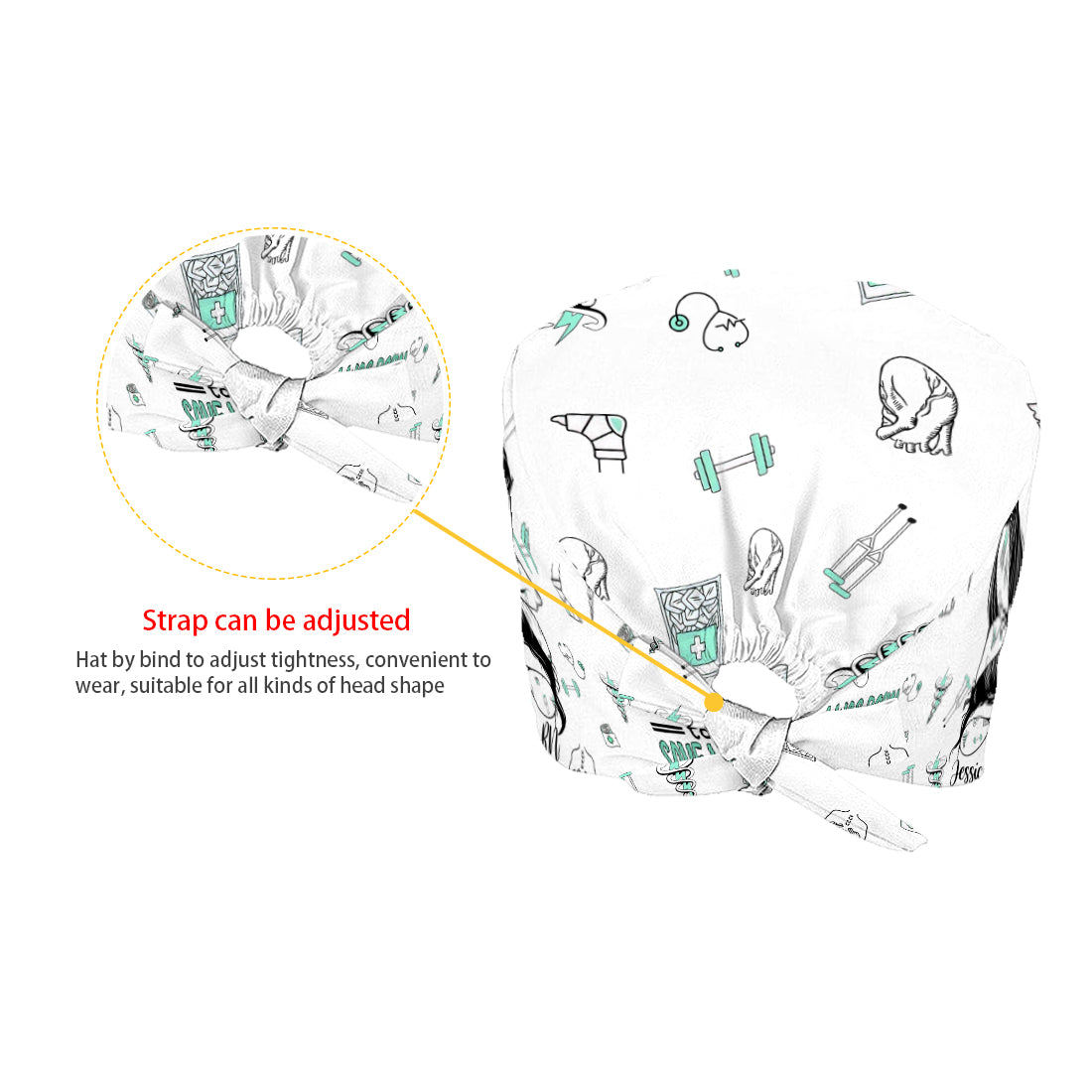 Sauvez des vies - Bonnet de bloc opératoire personnalisé pour infirmière