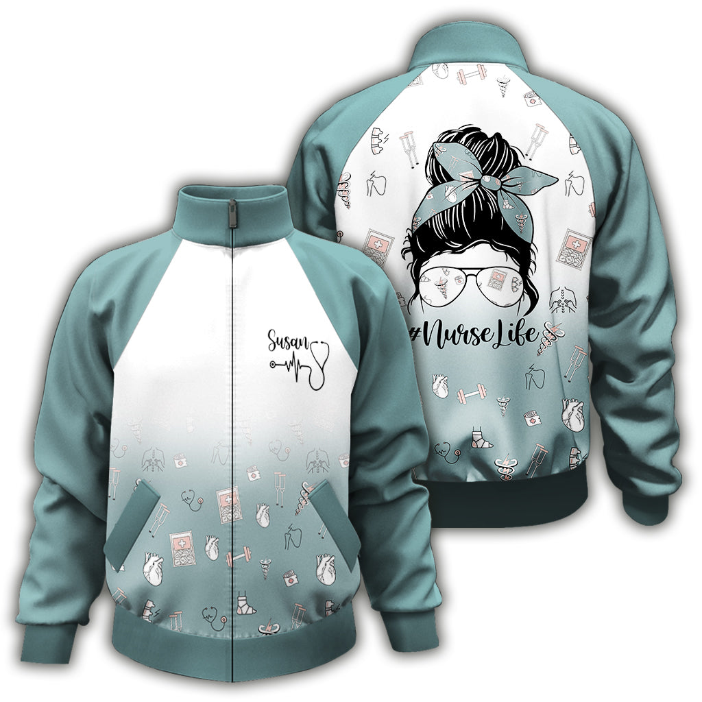 Nurse Jacket - Personalized Nurse Zip Jacket