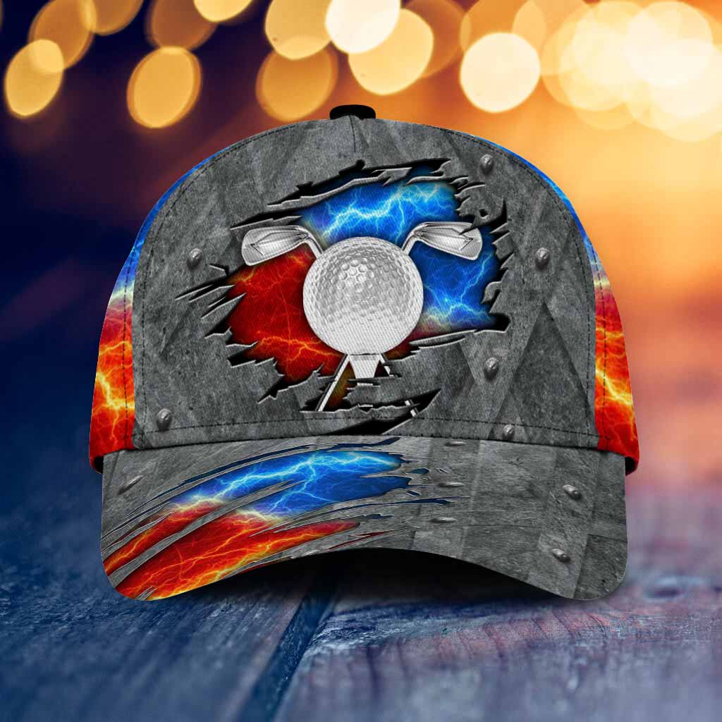 Casquette classique de golfeur en métal imprimée en 3D