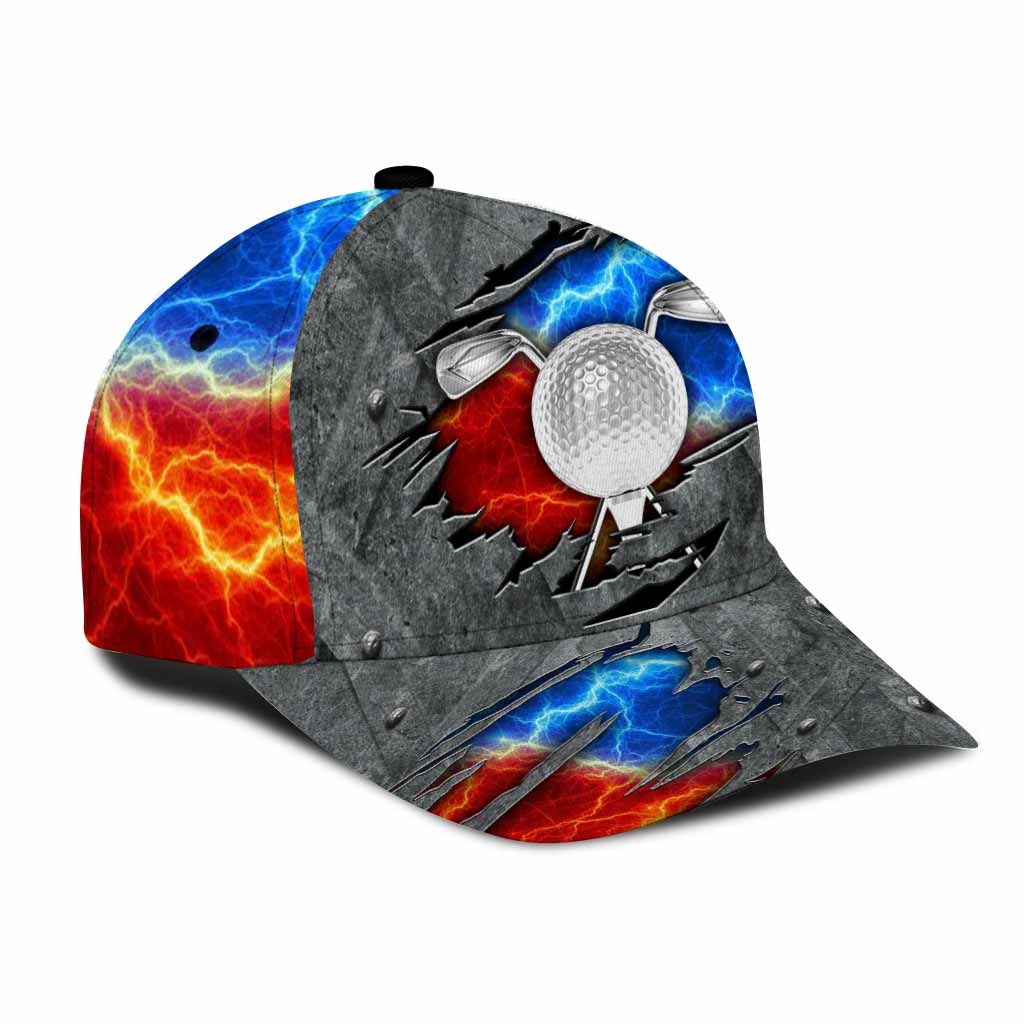 Casquette classique de golfeur en métal imprimée en 3D