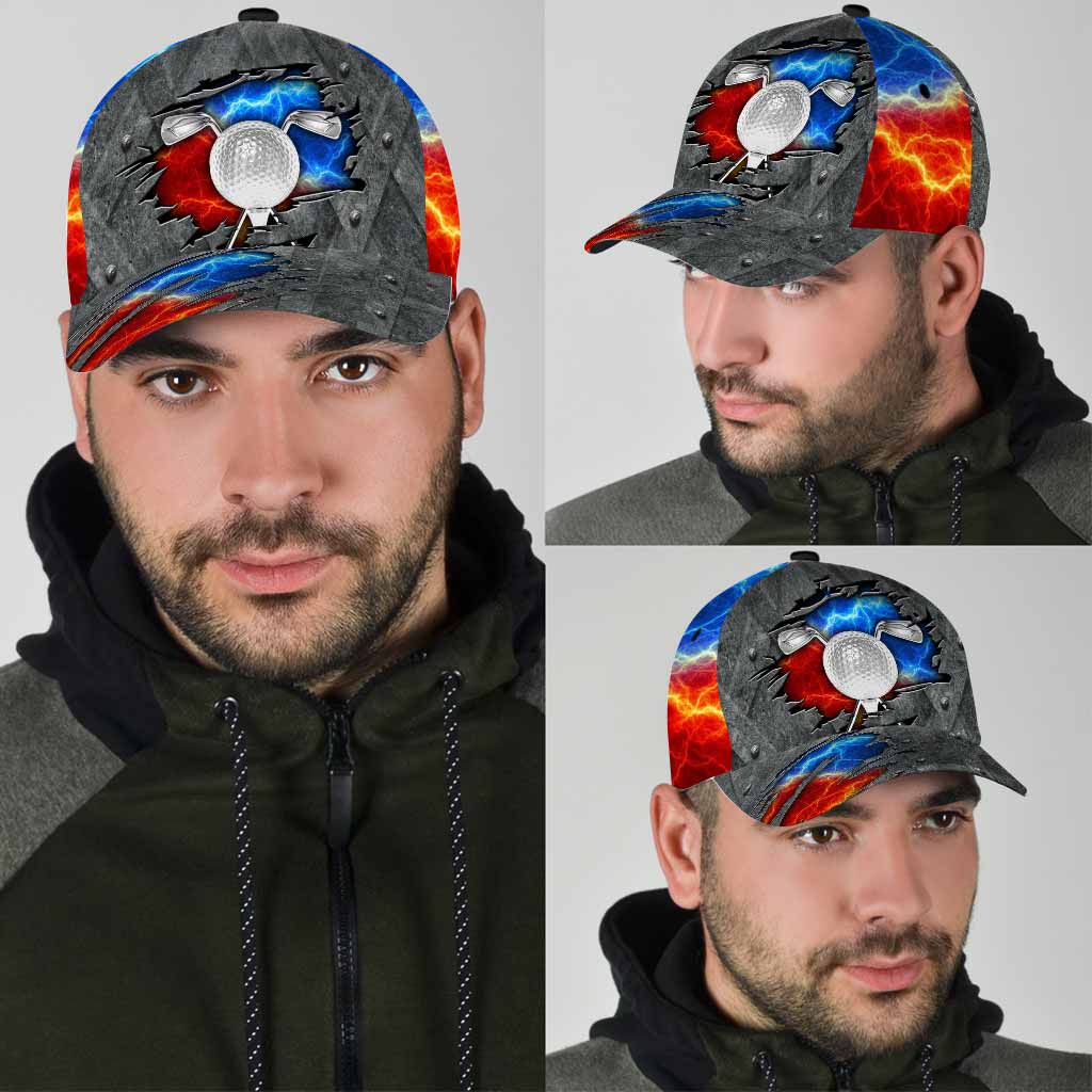 Casquette classique de golfeur en métal imprimée en 3D