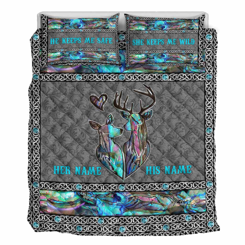 Tant de monde dans la forêt - Ensemble de courtepointe de chasse personnalisé