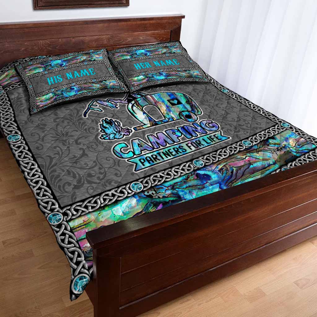 Camping Partner For Life - Personalized Quilt Set
