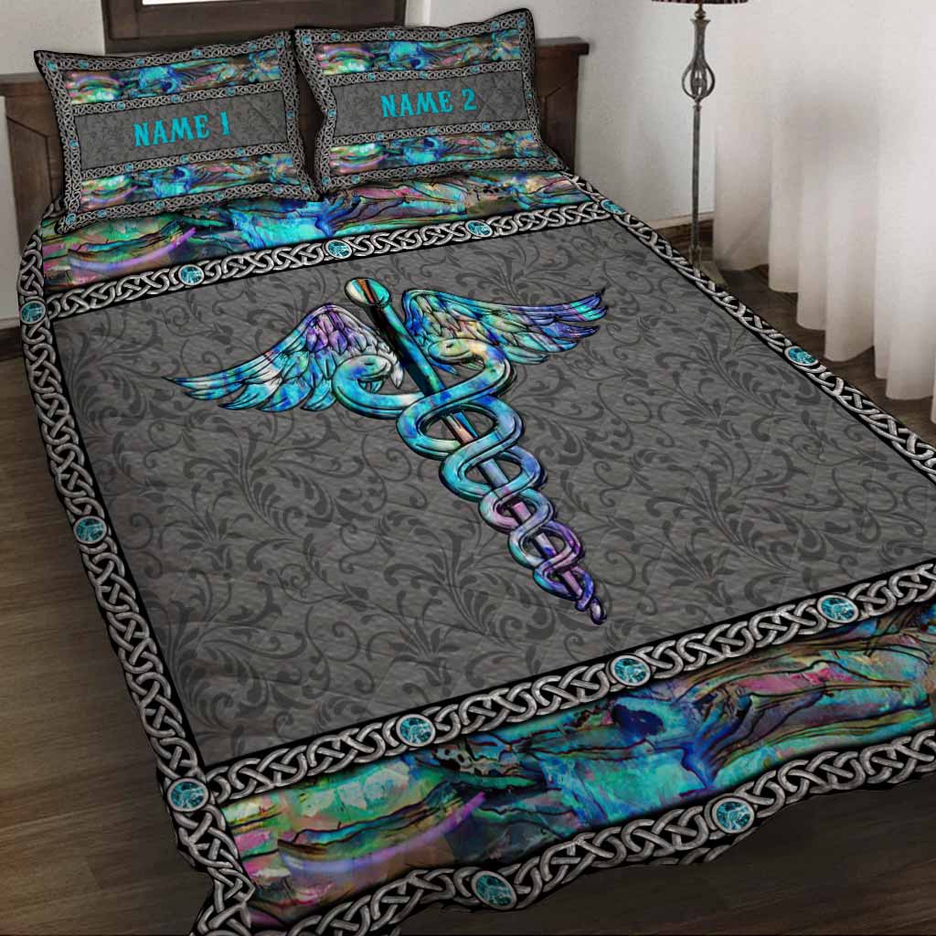 J'aime mon infirmière - Ensemble de courtepointe personnalisé pour infirmière