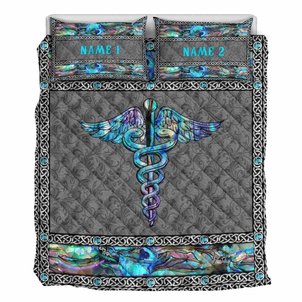 J'aime mon infirmière - Ensemble de courtepointe personnalisé pour infirmière