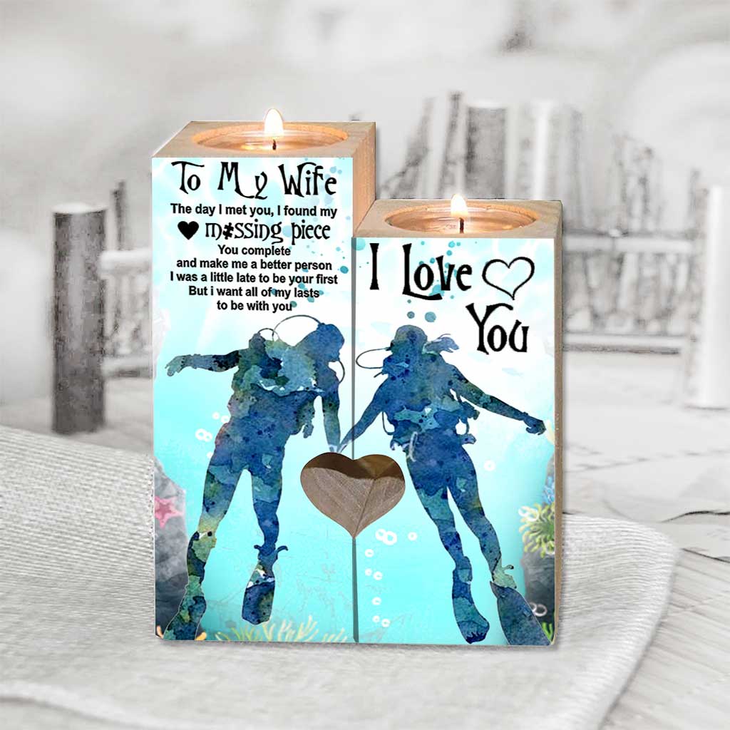 À ma femme - Bougeoir de plongée sous-marine