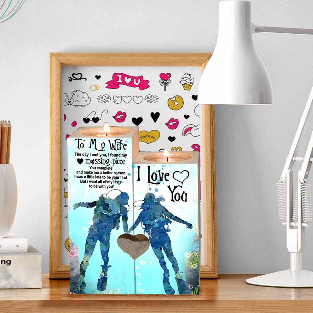 À ma femme - Bougeoir de plongée sous-marine