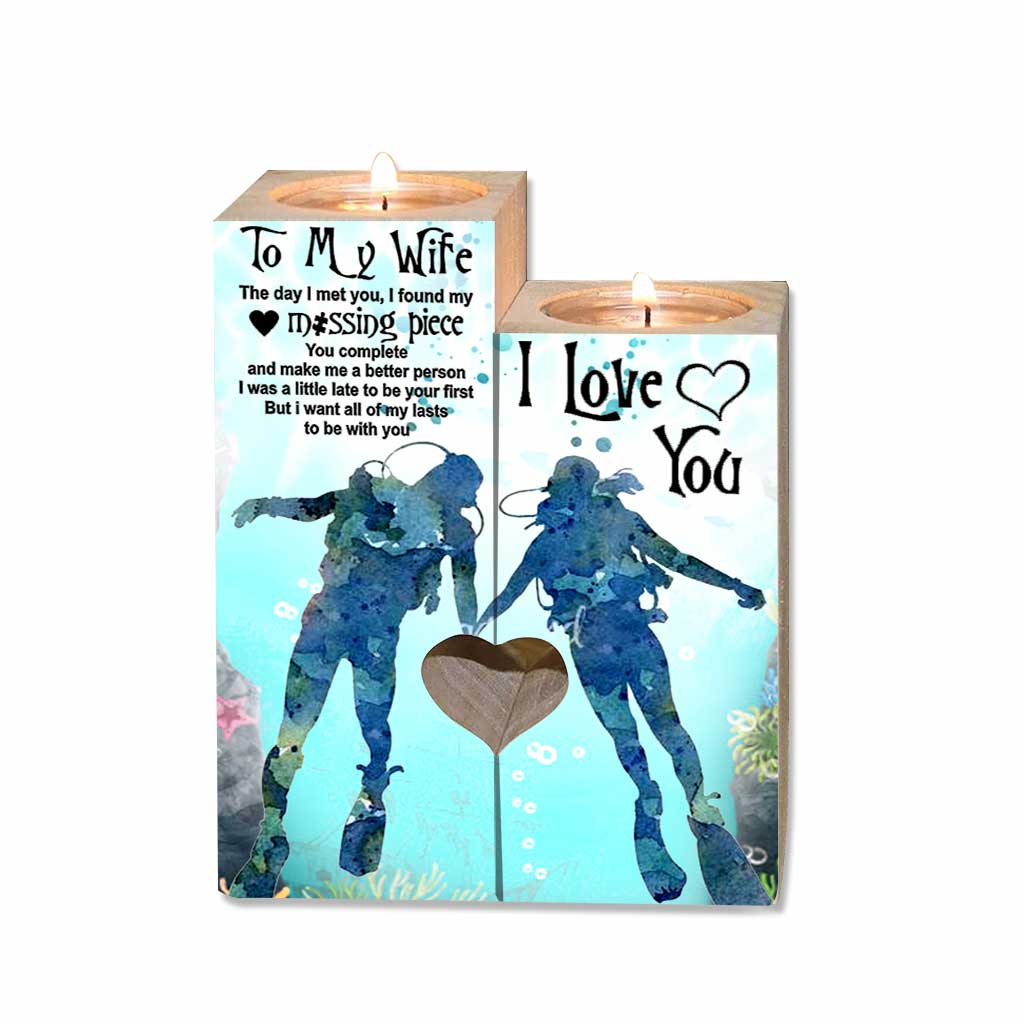 À ma femme - Bougeoir de plongée sous-marine