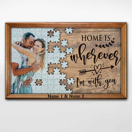 Tu es la pièce manquante de mon puzzle - Affiche personnalisée pour couples