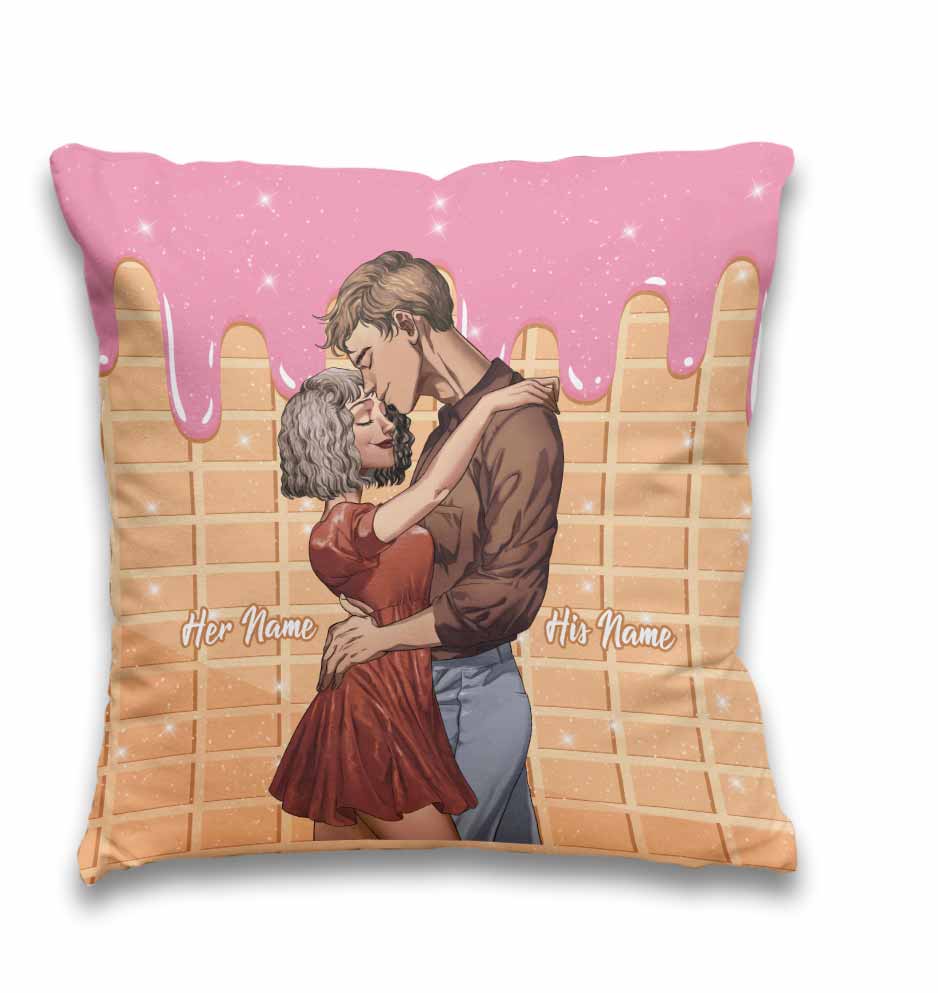 Some People Are Worth Melting For - Personalized Couple Throw Pillow