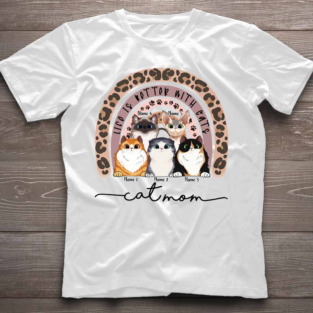 Maman Chat - T-shirt et sweat à capuche personnalisés pour chats