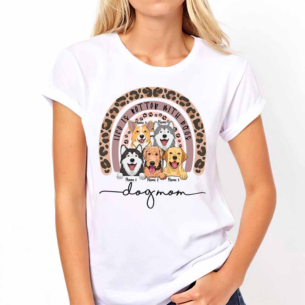 Dog Mom - Personalized Dog T-shirt and Hoodie