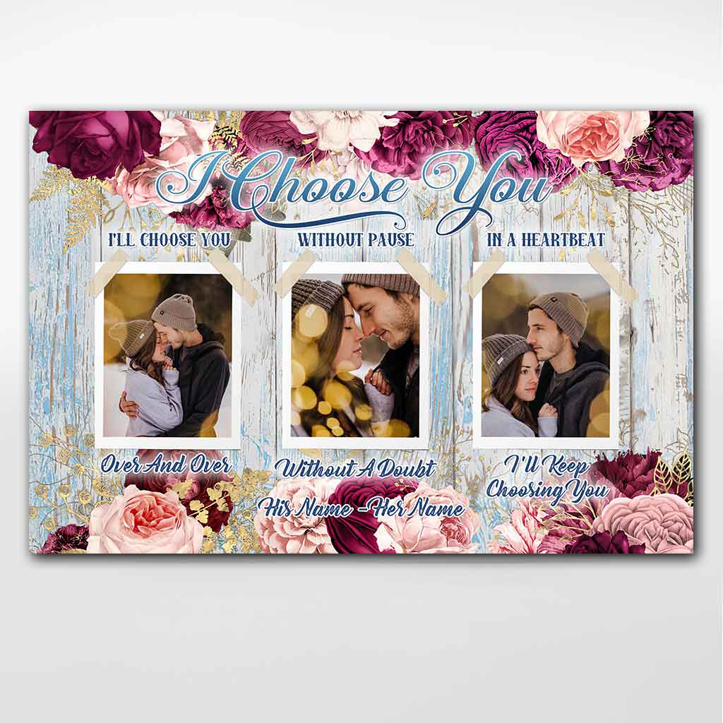 Je te choisis - Affiche personnalisée pour couples