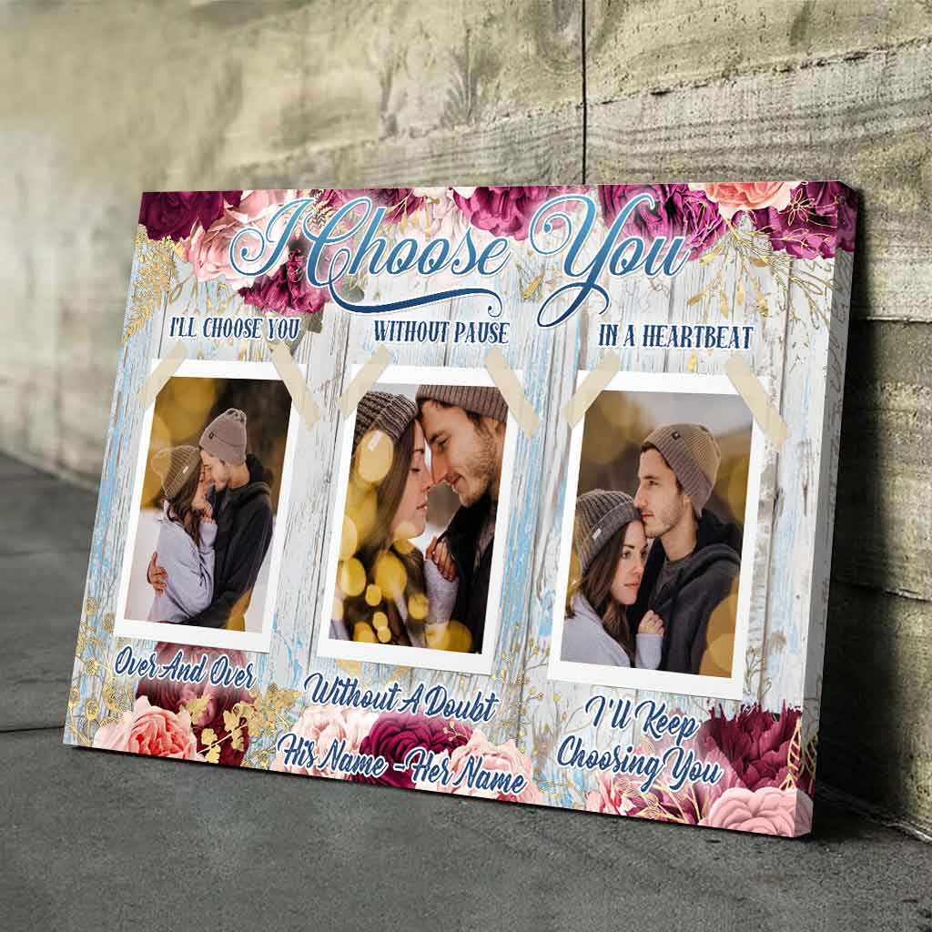 Je te choisis - Affiche personnalisée pour couples