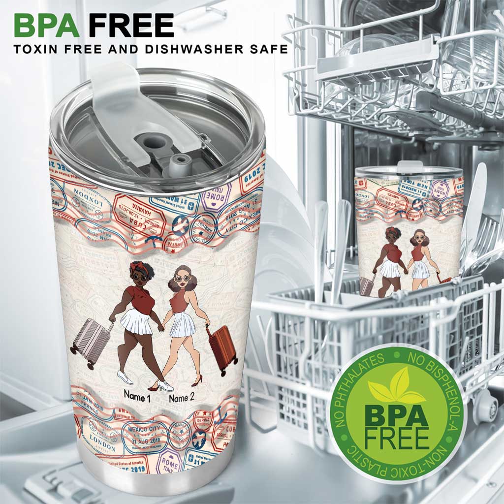 In Life It's Not Where You Go - Personalized Travelling Tumbler