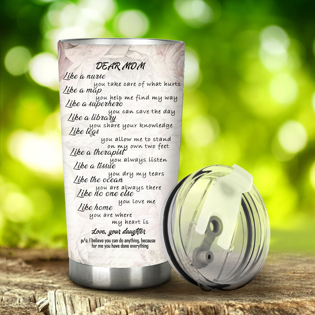 Dear Mom Like A Nurse - Personalized Mother's Day Mother Tumbler