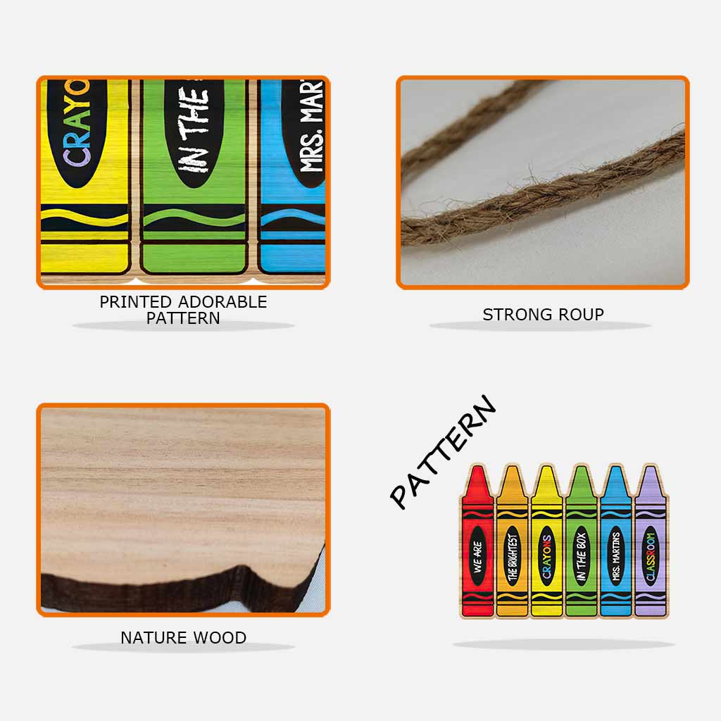 Nous sommes les crayons les plus brillants de la boîte - Panneau en bois personnalisé pour enseignants