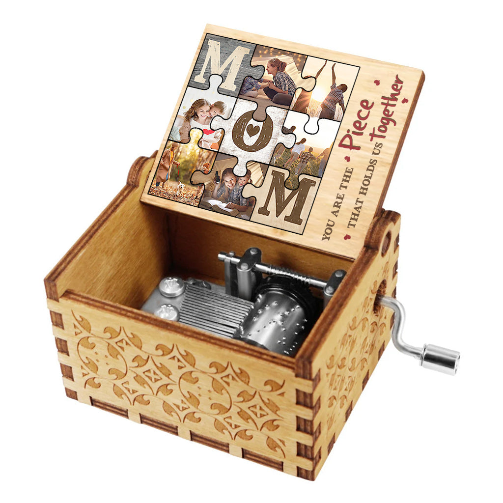 Maman, tu es la plus belle des mères - Boîte à musique à manivelle personnalisée pour la fête des mères