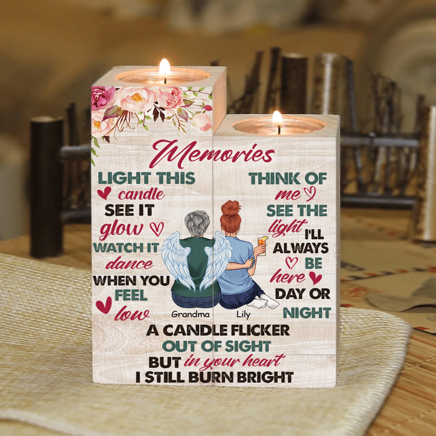 Light This Candle - Personalized Memorial Candle Holder
