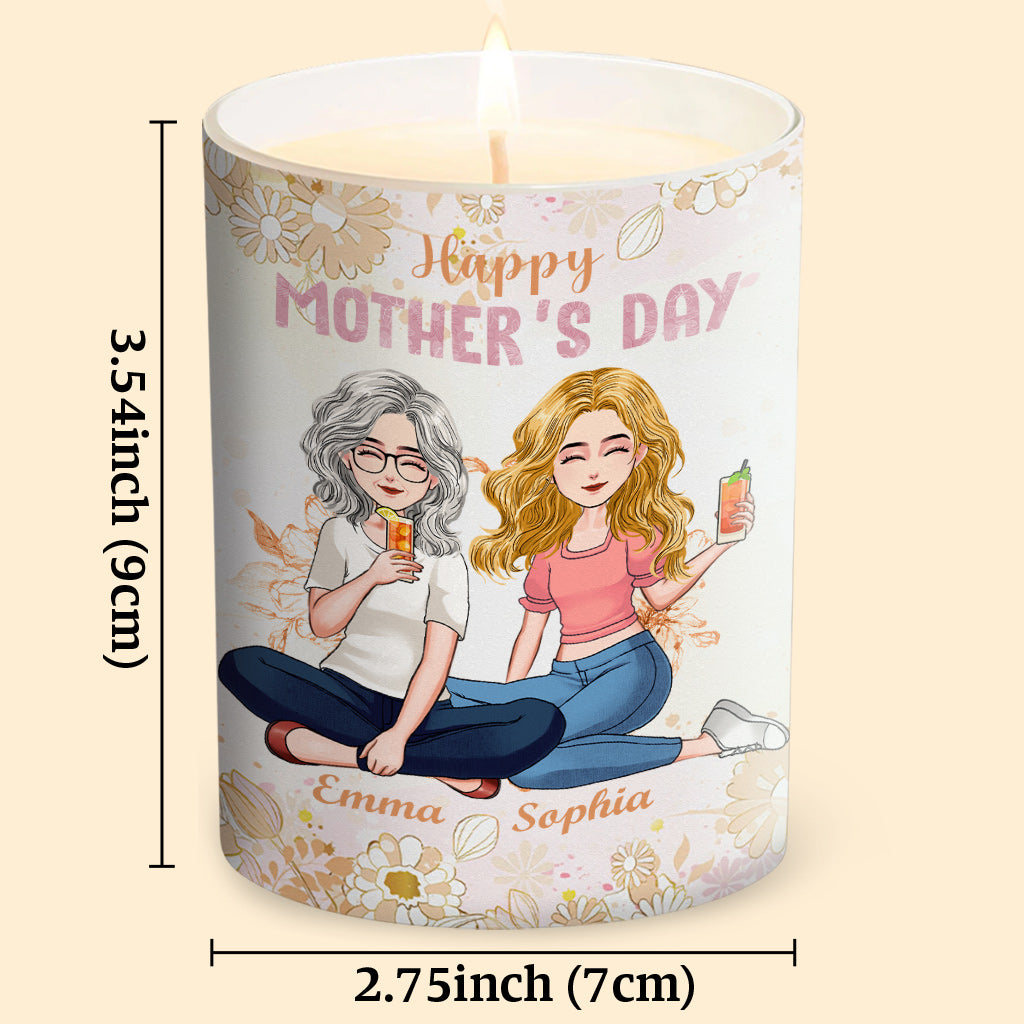 Mon enfant préféré m'a offert cette bougie - Bougie personnalisée pour maman avec couvercle en bois